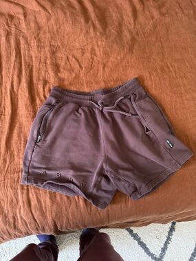 ASRV Mauve Drawstring Athletic Shorts